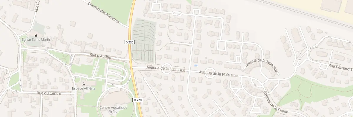 Plan du 6 Av de la Haie Hue à Carpiquet