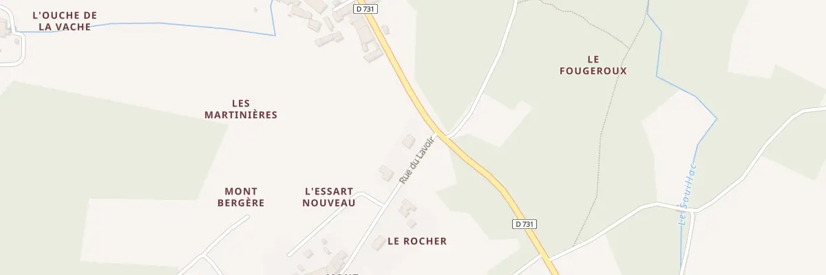 Plan du 2 Rue du Lavoir à Villars-les-Bois