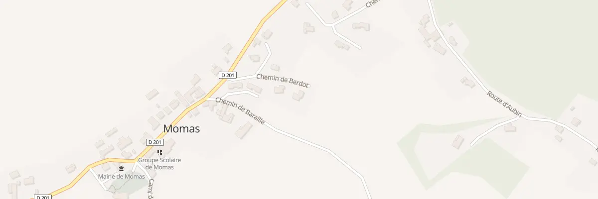 Plan du 4 Che de Berdot à Momas