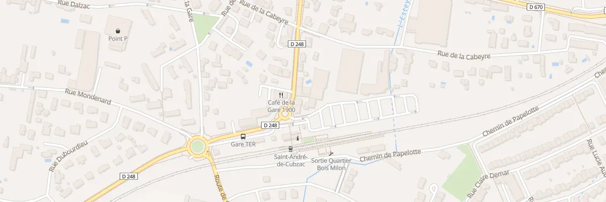 Plan du 28 Av de la Gare à Saint-André-de-Cubzac