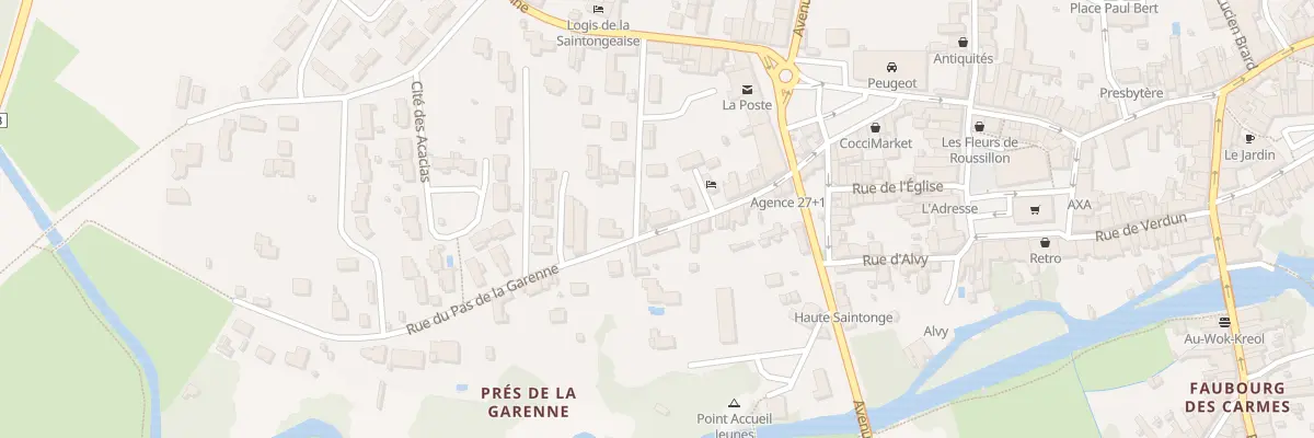 Plan du 10 Rue du Pas de la Garenne à Jonzac