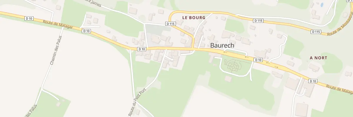 Plan du 9004 Le Bourg à Baurech