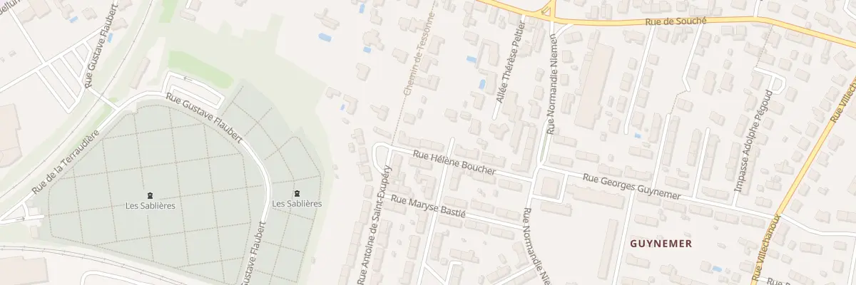 Plan du 5 Rue Hélène Boucher à Niort