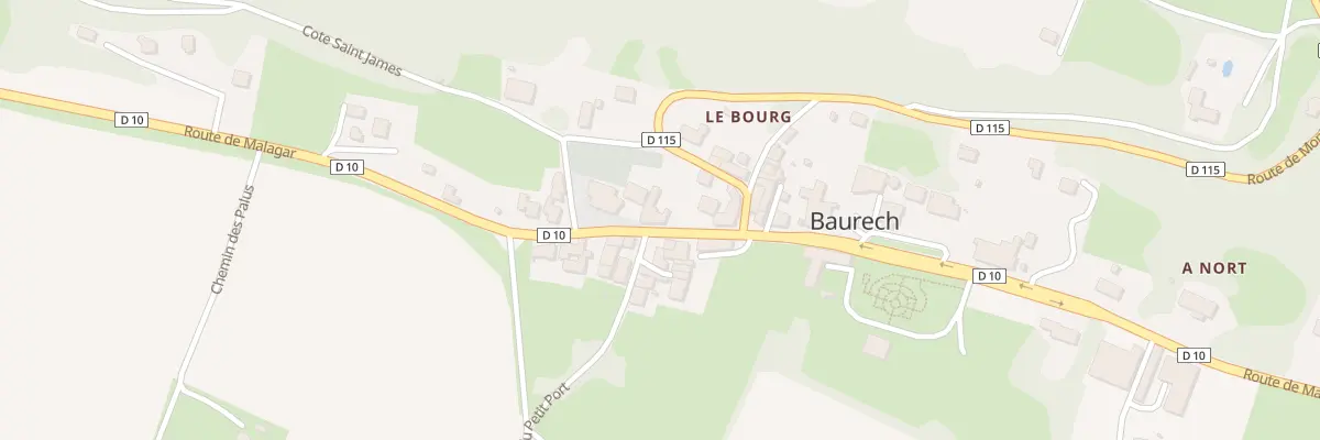 Plan du 18 Le Bourg à Baurech