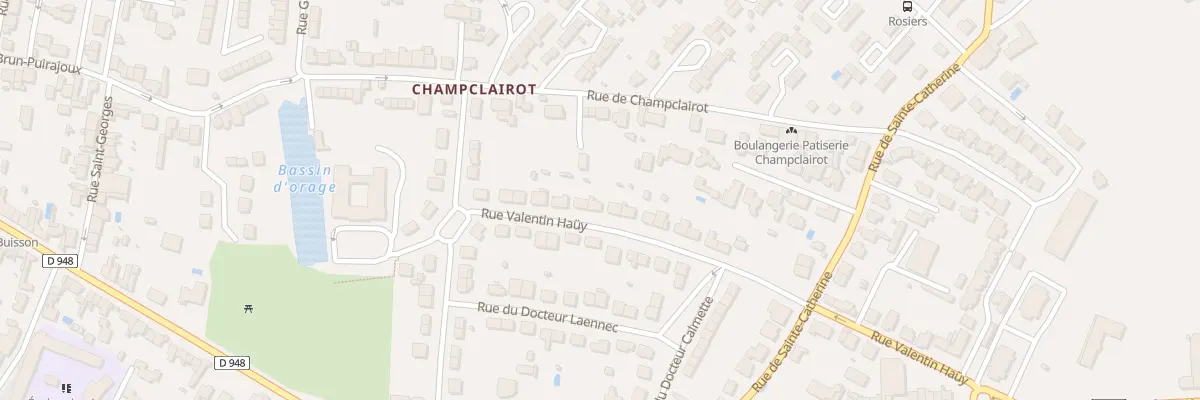 Plan du 13 Rue Valentin Haüy à Niort