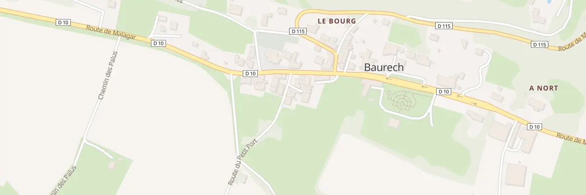 Plan du 9002 Le Bourg à Baurech