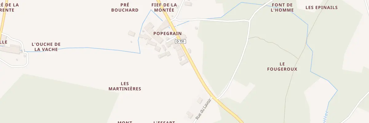 Plan du 14 Rue de Popegrain à Villars-les-Bois
