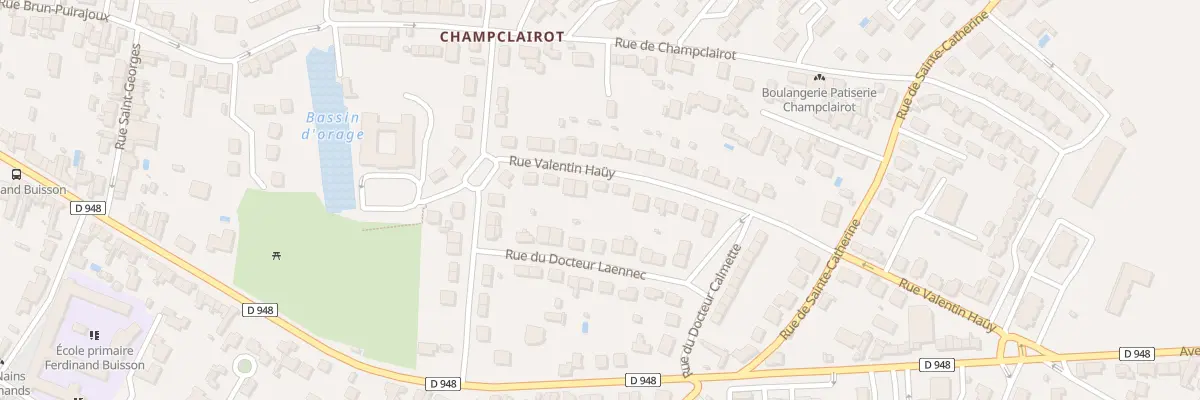 Plan du 10 Rue Valentin Haüy à Niort