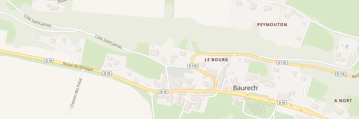 Plan du 300 Le Bourg à Baurech