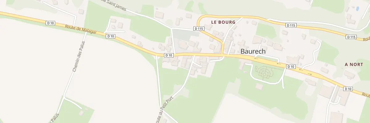 Plan du 28 Le Bourg à Baurech