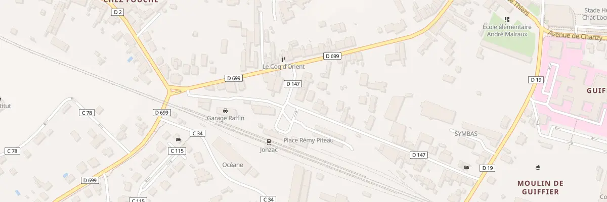 Plan du 1 Rue Alsace Lorraine à Jonzac