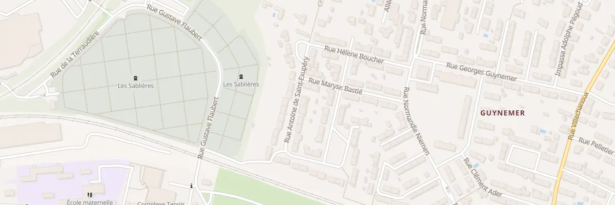 Plan du 22 Rue A de Saint-Exupery à Niort
