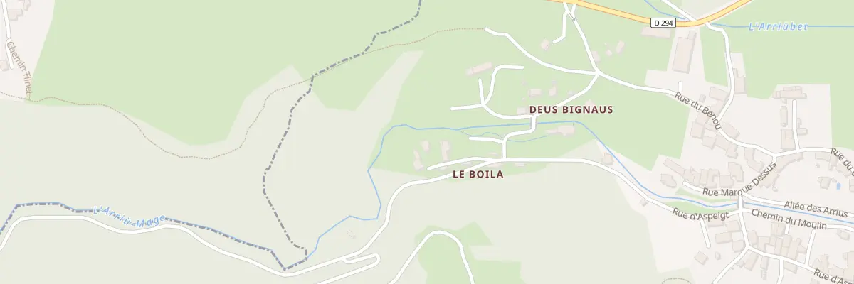 Plan du 6 Imp du Bourdalat à Bielle