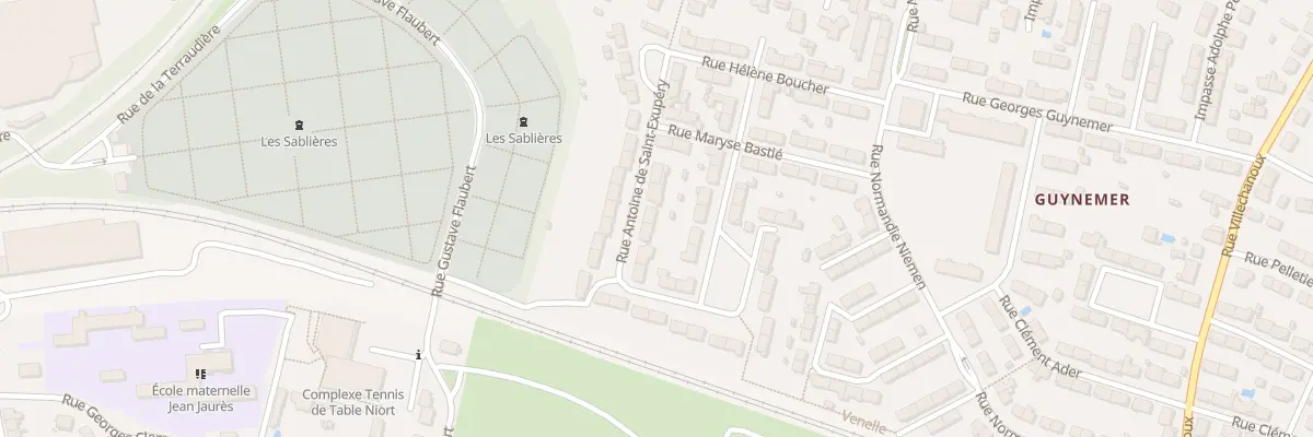 Plan du 26 Rue A de Saint-Exupery à Niort