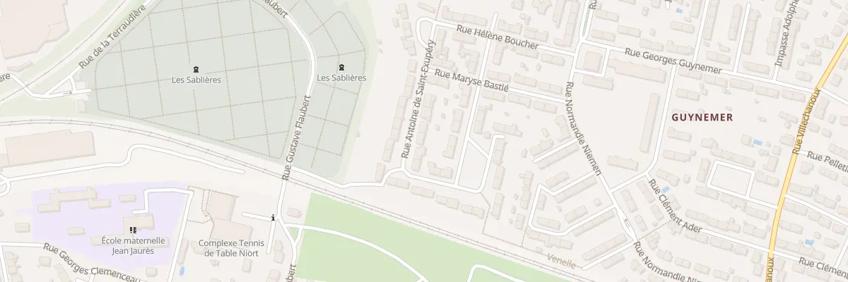 Plan du 28 Rue A de Saint-Exupery à Niort