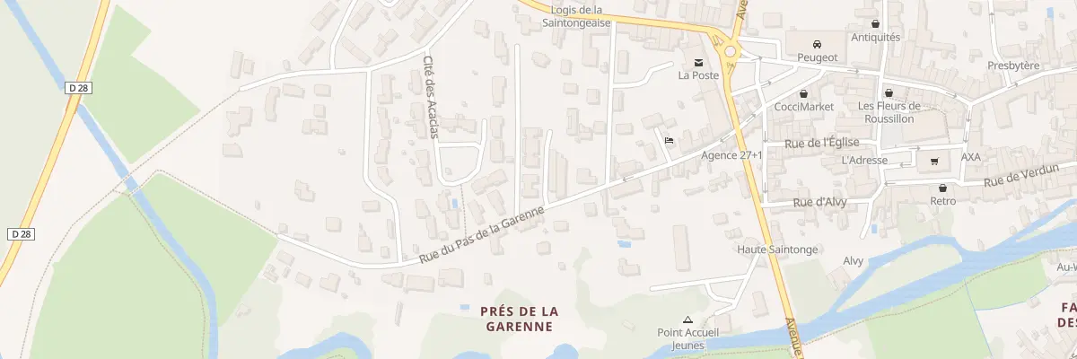 Plan du 14B Rue du Pas de la Garenne à Jonzac