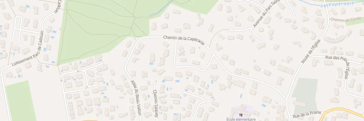 Plan du 85N Terre Blanche à Pompignac