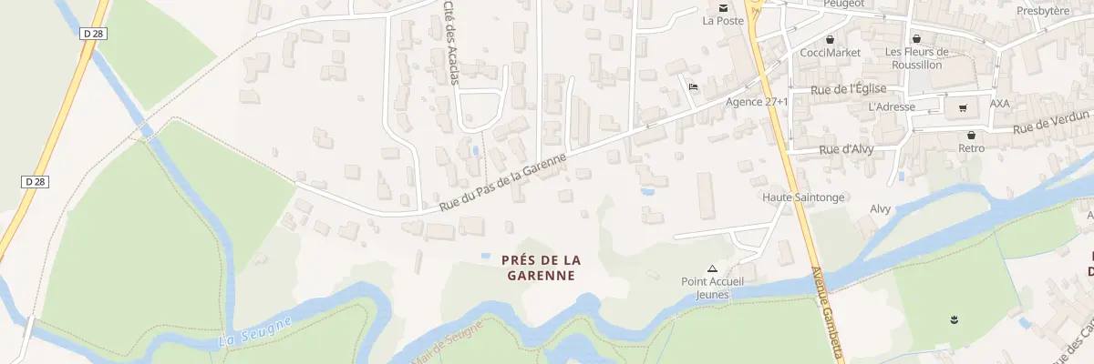 Plan du 37 Rue du Pas de la Garenne à Jonzac