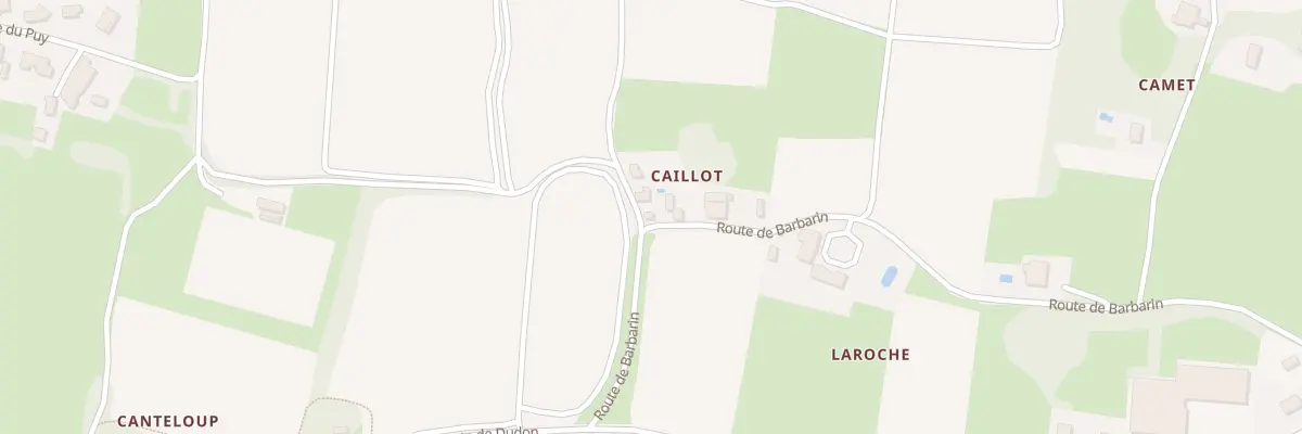 Plan du 93 Caillot à Baurech