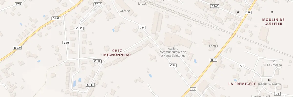 Plan du 3 Rue des Violettes à Jonzac