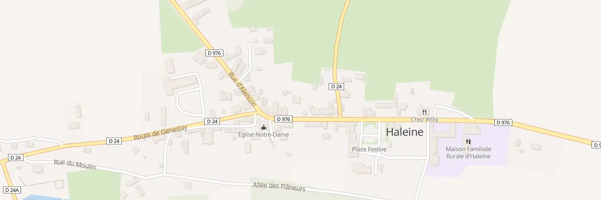 Plan du 15 Rue d’Alencon Haleine à Rives d’Andaine