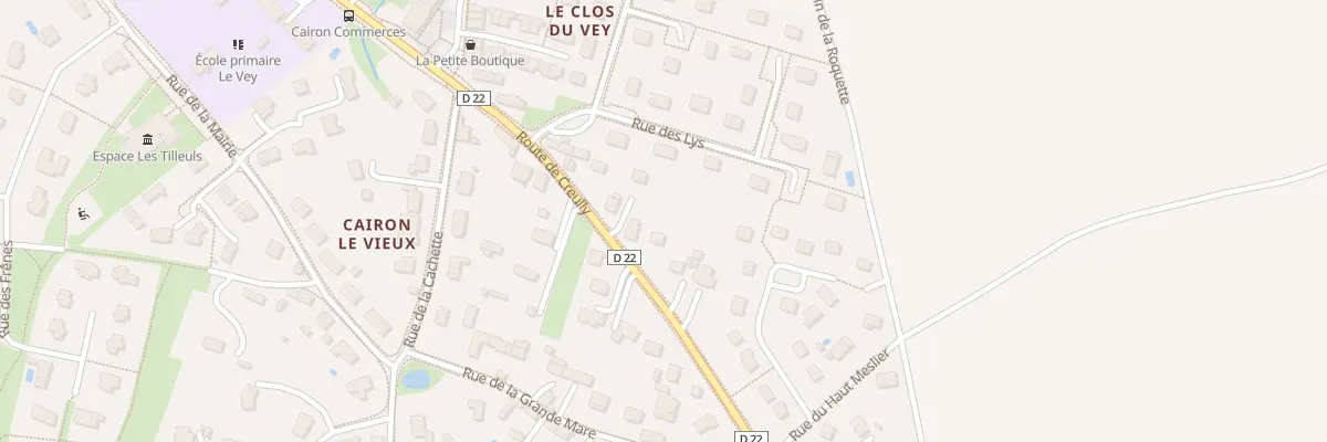 Plan du 5183 Rte de Creully à Cairon