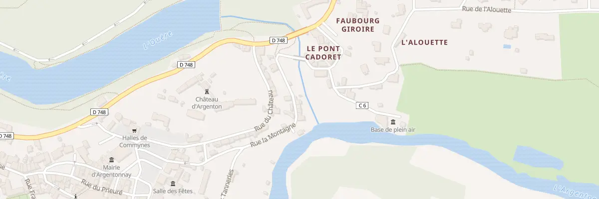Plan du 8 Rue du Pont Cadoret à Argentonnay