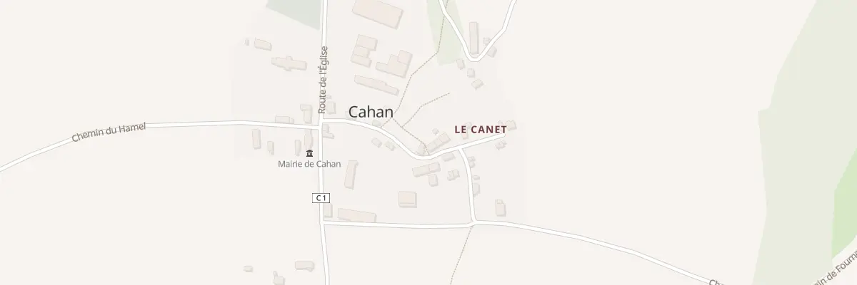 Plan du 7 Che du Canet à Cahan