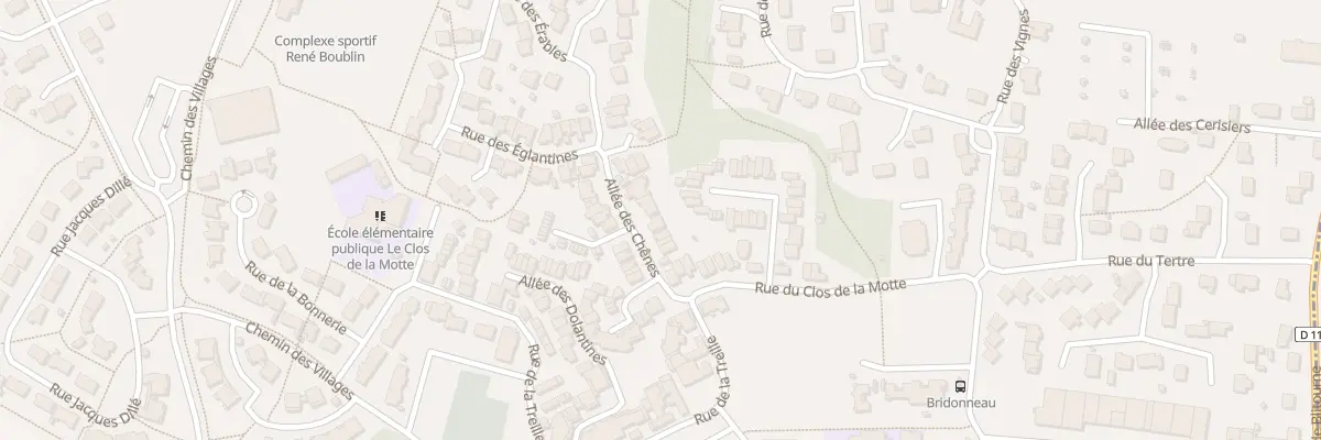 Plan du 8 All des Chênes à Verrières-en-Anjou