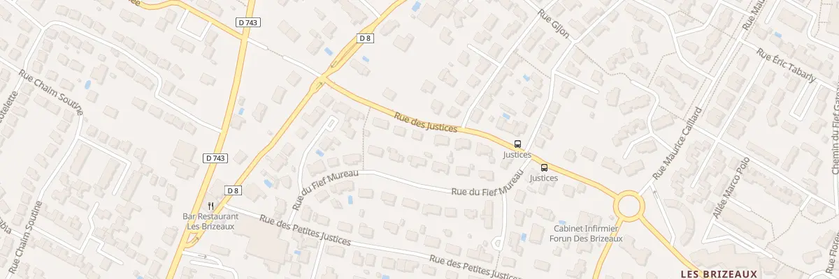 Plan du 12 Rue des Justices à Niort