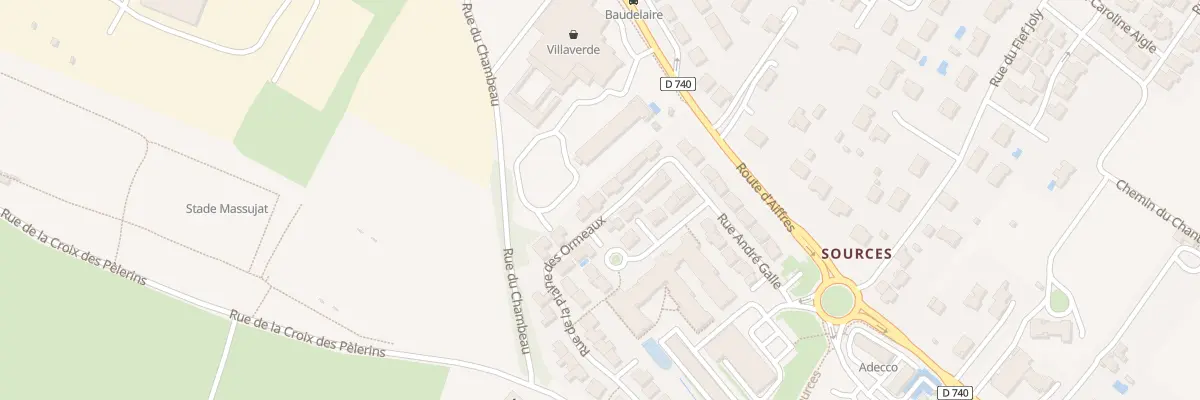 Plan du 16 Rue de la Plaine des Ormeaux à Niort