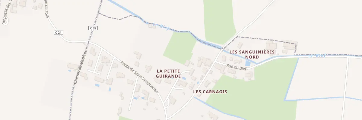 Plan du 10 Rte de St Symphorien à Fors