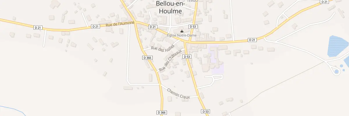 Plan du 5 Rue des Châteaux à Bellou-en-Houlme