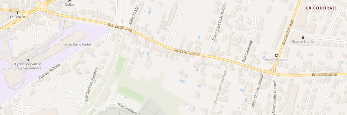 Plan du 64A Rue de Souché à Niort