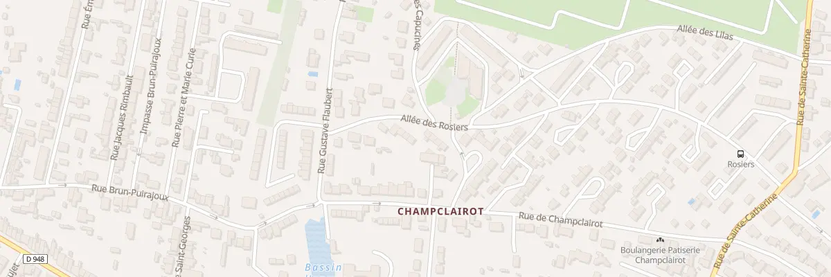 Plan du 16 All des Rosiers à Niort