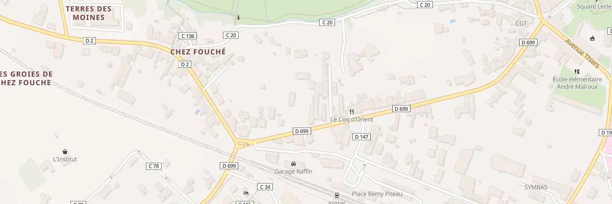Plan du 22 Av de Lattre de Tassigny à Jonzac