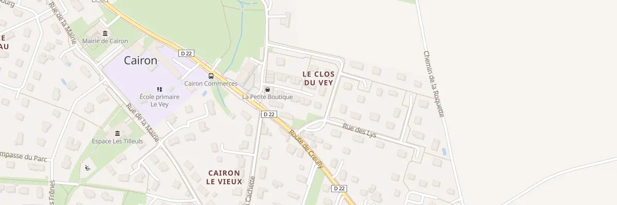 Plan du 13 Imp du Vey à Cairon
