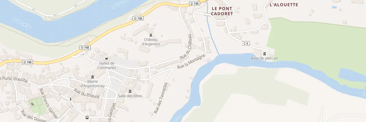Plan du 20 Rue du Chateau Argenton à Argentonnay