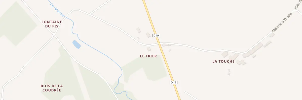Plan du 5052 Le Trier à Villexavier