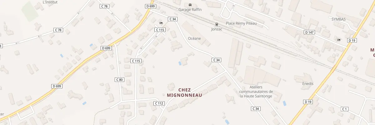 Plan du 7 Rue Mignonneau à Jonzac