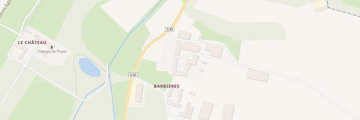 Plan du 5283 Barbieres à Thaon