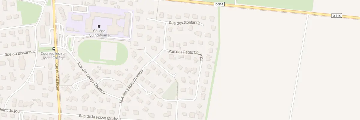 Plan du 22 Rue des Petits Champs à Courseulles-sur-Mer