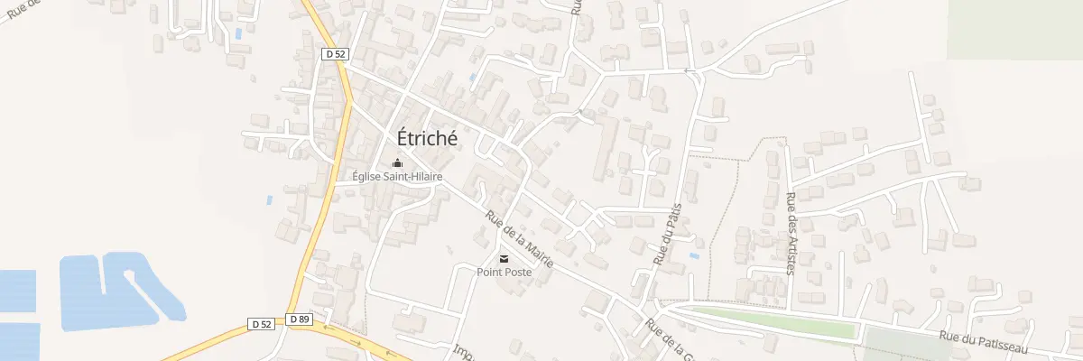 Plan du 1 Rue de la Templerie à Étriché