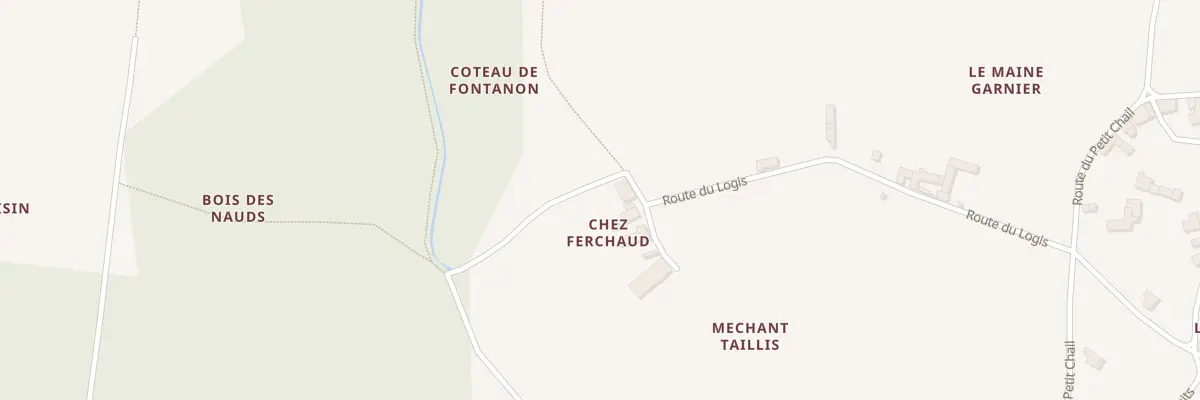 Plan du 40 Rte du Logis à Chérac
