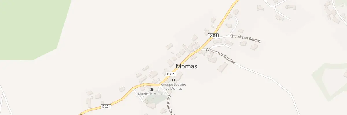 Plan du 33 Che de la Carrère à Momas