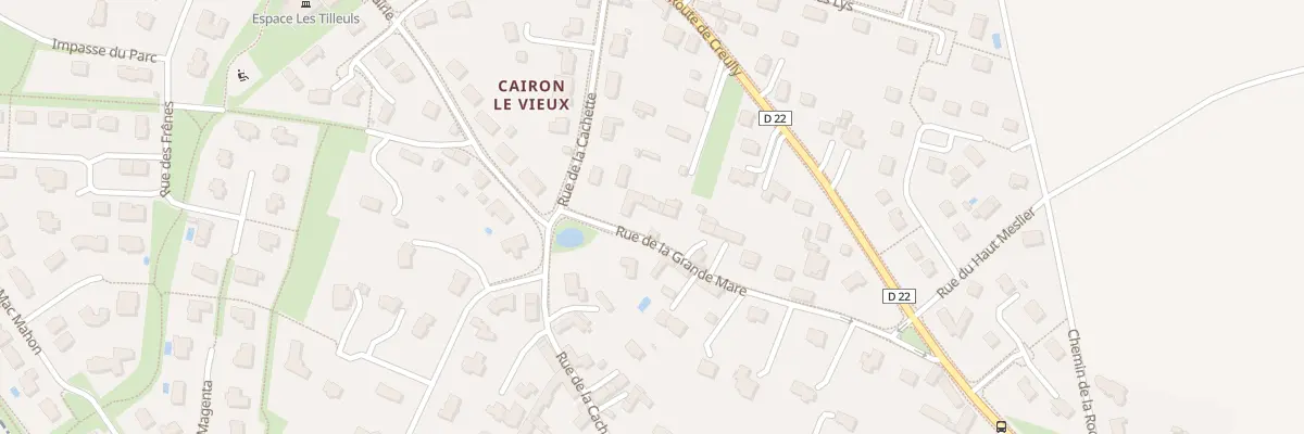 Plan du 12 Rue de la Grand Mare à Cairon