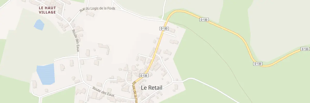 Plan du 10 Rte de la Forêt au Retail