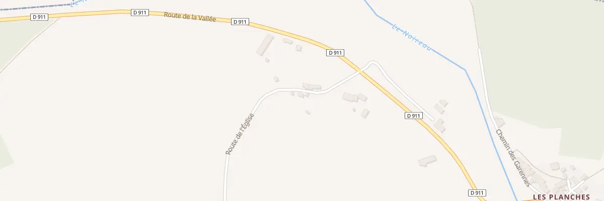 Plan du 12 Le Village au Plet à Cahan