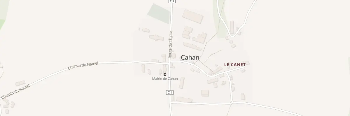 Plan du 64 Le Canet à Cahan