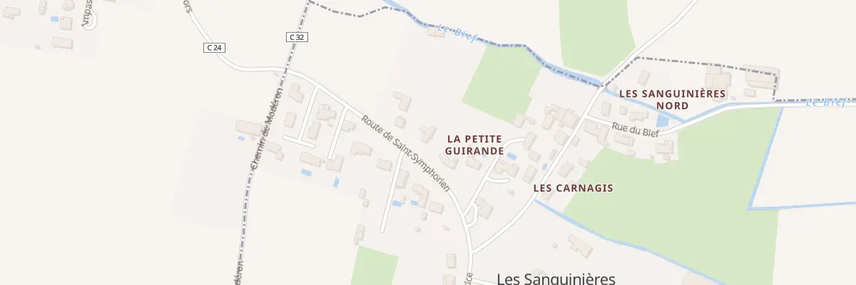 Plan du 12 Rte de St Symphorien à Fors